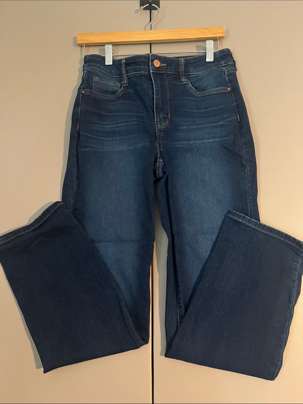 Nine West Women's Dark Blue Boot-Cut Jeans